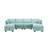 U_Style Modern Large U-Shape Modular Sectional Sofa,  Convertible Sofa Bed With Reversible Chaise For Living Room, Storage Seat-120485818