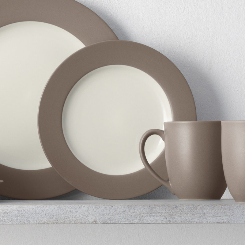 Assiettes plates Noritake Colorwave, 11 po, Café