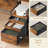Hansbury Metal Base Computer Desk with Power Outlet-824404305