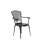 3 Piece Patio Bistro Set Cast Aluminum Bistro Table and Chairs Set of 2 with Umbrella Hole,All Weather Metal Bistro Table Set,Outdoor Patio Furniture Set for Garden Black-149501427