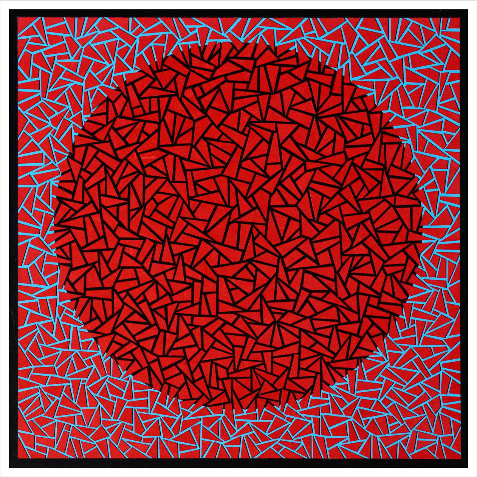 Gods Navel by Alex Dunn, White, 41" H x 41" W x 1" D