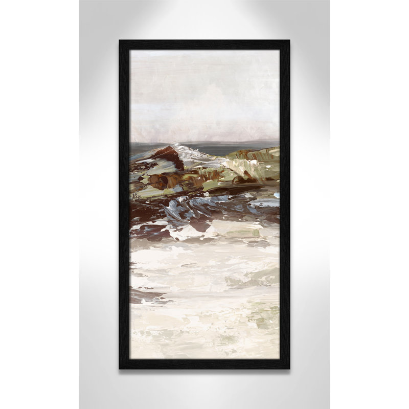 «Stoney Peak Print» par Casa Fine Arts, H 25 po x l 13 po x P 0,75 po, Noir, Reproduction encadrée sans passe-partout