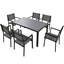 Ensemble de table et chaises d'extérieur en acier gris-50796209