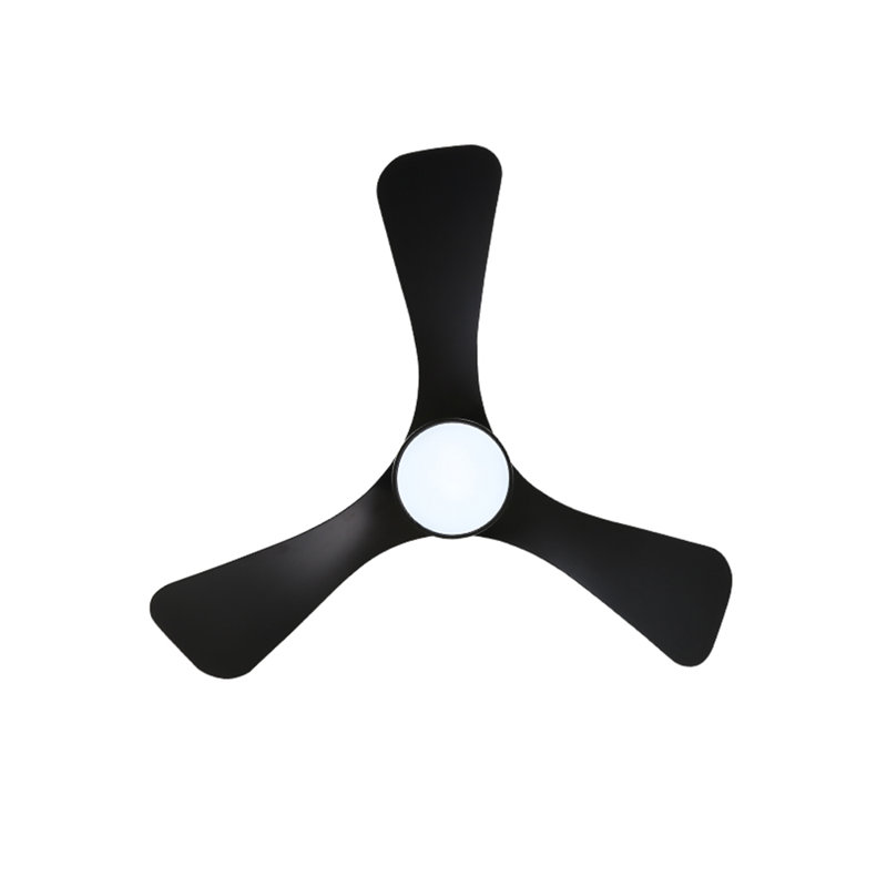 42'' Black Ceiling Fan with Light and Remote