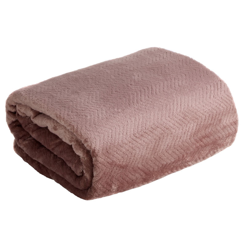 Polyester No Pattern Bedspread, Brick, W200 x L220cm