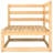Ebern Designs Patio Corner Sofa With Grey Cushions Solid Pinewood