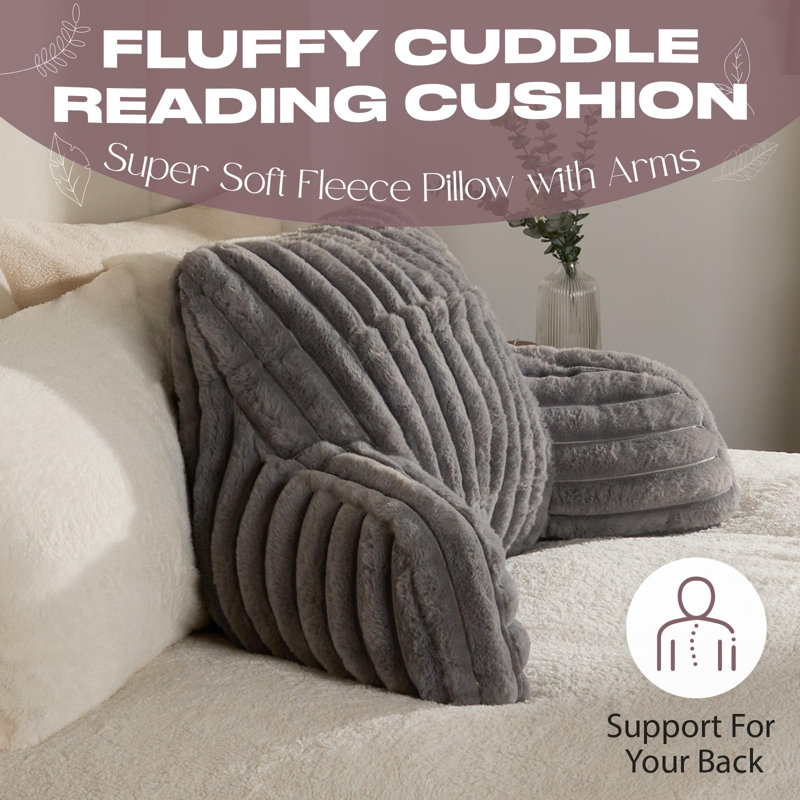 Favorinus Novelty Backrest Pillow Insert, Grey