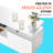Bhhatu 70" High Gloss 2 Tier TV Stand With LED Light，Storage Cabinet & Open Shelf-1880641996