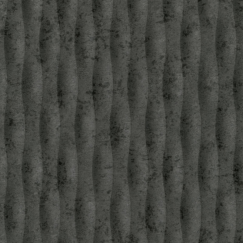 Papier peint illusion béton, Black