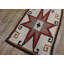 Antique Geometric Native American Wool Flat Weave Ivory Beige Cream White Navajo Rug