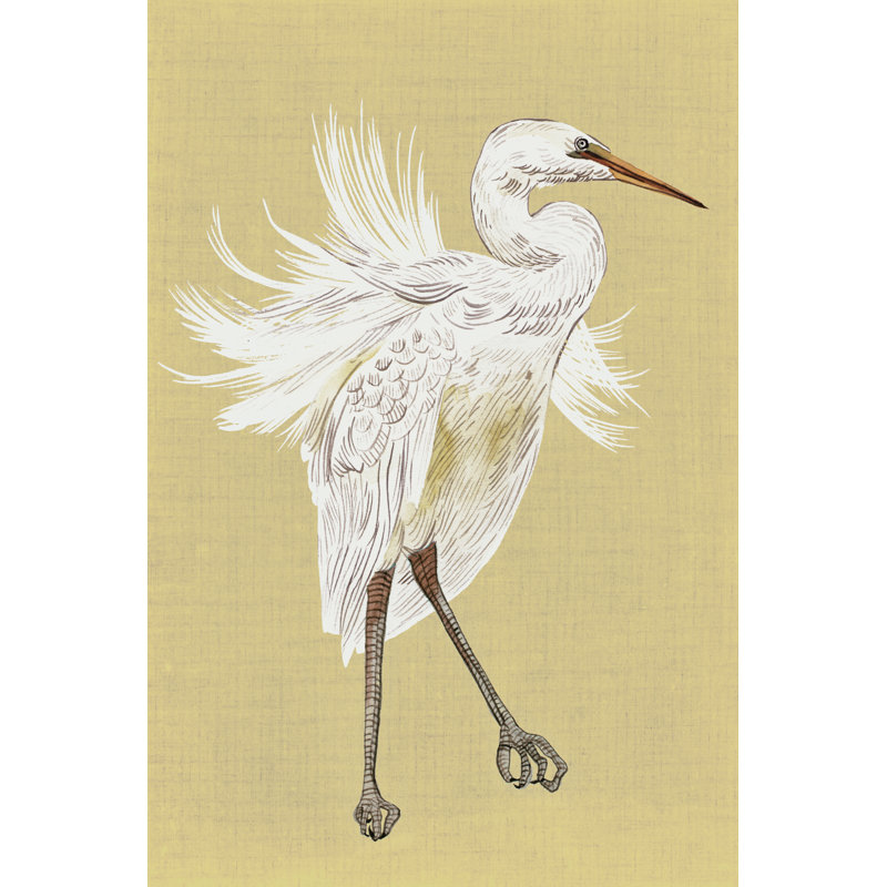 Heron Plumage V by Melissa Wang - Wrapped Canvas Painting, 76cm H x 51cm W 