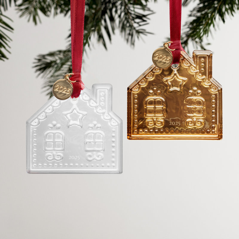 Ornement 2025 Maison des Fêtes de Noël, Or
