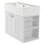 Meuble-lavabo mural 21,8 po avec lavabo, armoire flottante murale, grand tiroir, tablette réglable, porte-papier hygiénique, système de fermeture en douceur-1004563488
