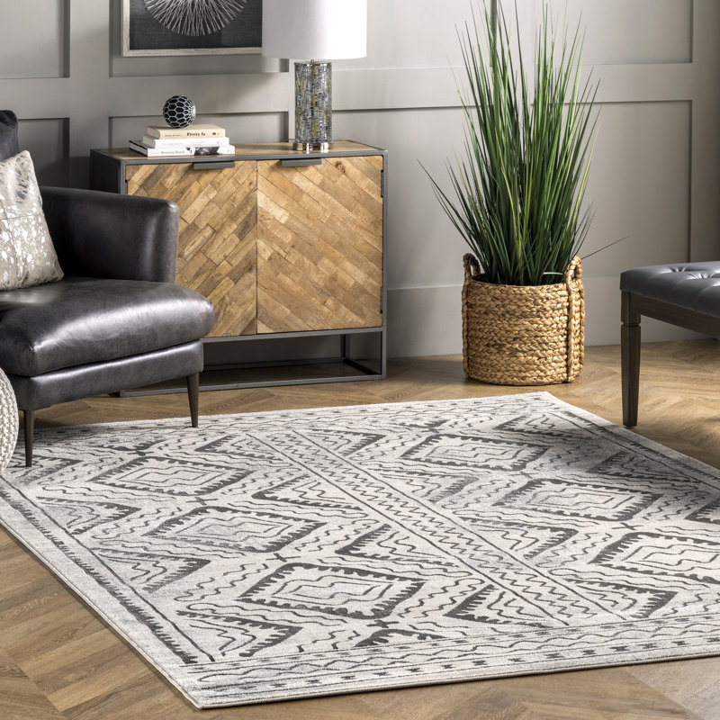 Moroccan Indoor Rug, Rectangle 4' x 6'