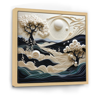 Beach Dune Dance Papercut - Nautical & Beach Canvas Wall Art