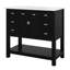 Meuble-lavabo 36 po avec lavabo supérieur, armoire de rangement moderne avec 2 portes à fermeture douce et 6 tiroirs-669628440