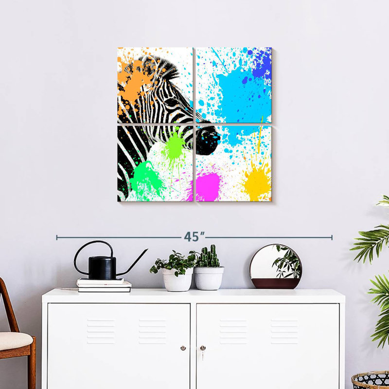 Brampt Zebra I, 26" H x 26" W