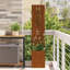  Garden Privacy Screen Black 32 X 140 Cm Cold-Rolled Steel-419105499