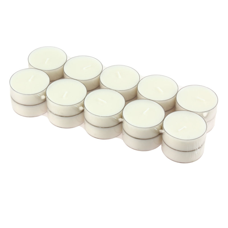 Ensemble de 20 bougies chauffe-plat non parfumées