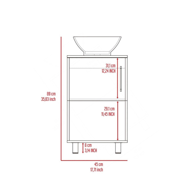 Ensemble de salle de bain blanc 2 pièces Carver