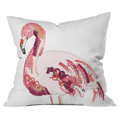 Coussin extérieur flamant rose out