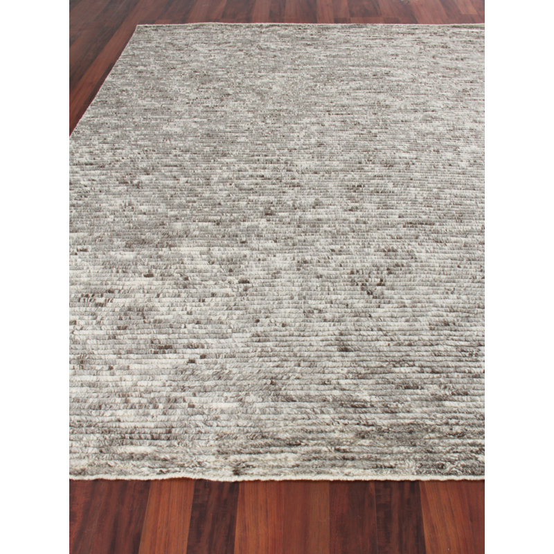 Kaza Wool Striped Area Rug, Rectangle 6' x 9'