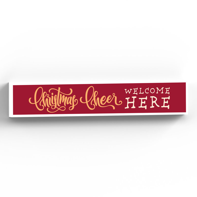 Martelle Christmas Cheer Festive Wooden Memento Letter Block