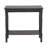 Minneiska Wood Slim Turned 1 Shelf Black Console Table-2094597679