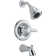 Lahara Diverter Tub and Shower Faucet Trim with Lever Handles and Monitor
