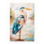 Coastal Blue Heron, reproduction d'art sur toile - peinture d'oiseau moderne pour salle de bain-1515517704