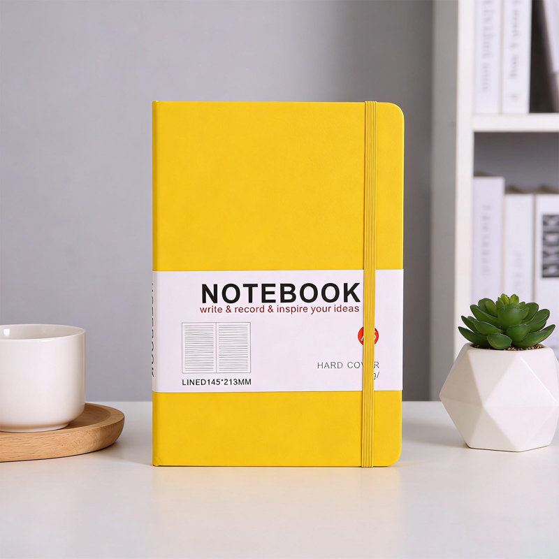 Cahier de couleur unie Simples, Jaune