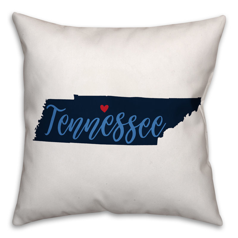 Tennessee Pride  Square Throw Pillow, 16" x 16"