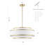 Lustre tambour moderne à 4 lumières à intensité variable 18 po Aasim-1158406362