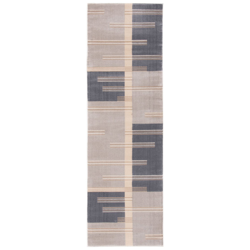 Aslin Gray Rug, Runner 2'2" x 5'
