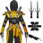 Ninja Swords, Backpack Weapon Toy Set