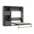 Armiead Murphy Bed with Shelves and Pull-Out out Dewsk-429139093-429139095