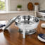 Réchaud rond empilable rond - Serveur de buffet en acier inoxydable à conservation de la chaleur pour les fêtes-1872683864