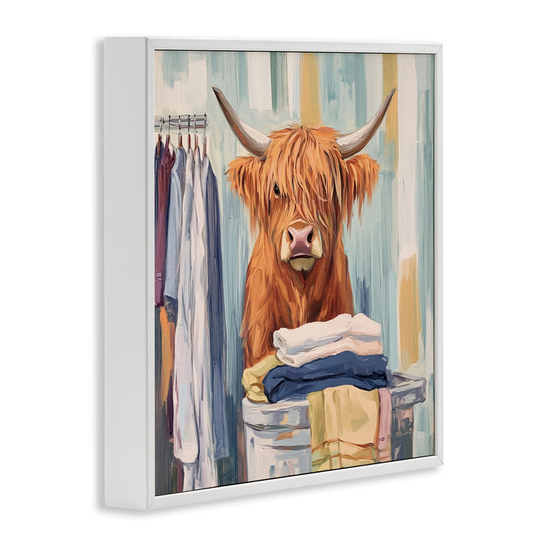 Giclée encadrée, par Nina Blue, H 12 po x l 12 po, Estampe numérique encadrée blanc bord de mer