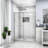Shower Door 60" W X 72"H Single Sliding Bypass Shower Enclosure, 1/4 In. (6Mm), Brushed Silver-123210115
