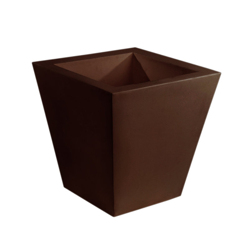Cono Resin Pot Planter, Bronze, 19.75" H x 19.75" W x 19.75" D