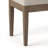 Waverly 28"W Linen Look Traditional Small Tufted Ottoman Bench with Carved Legs