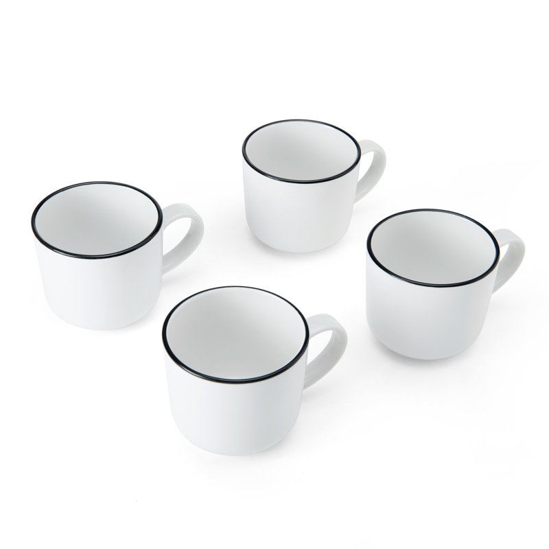 Mikasa Limestone Porcelain Mugs, 360ml, White