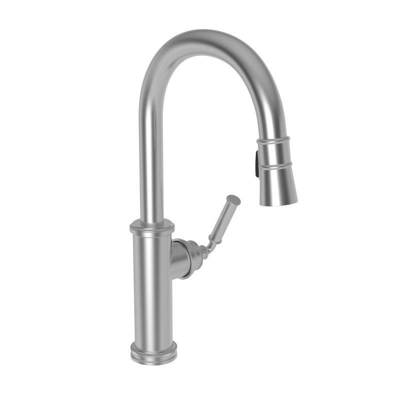 Taft Single Handle Pull Down Kitchen Faucet, Stainless Steel (PVD)