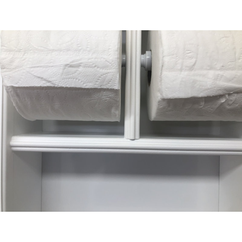 Porte-papier hygiénique encastré Hansford, Émail blanc