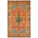 Hand Knotted Wool Oriental Area Rug in Rust/Blue/Brown