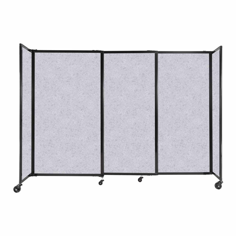 Cloison portative Soundsorb, H 60,1 po x l 86 po x P 18 po, Gris marbre
