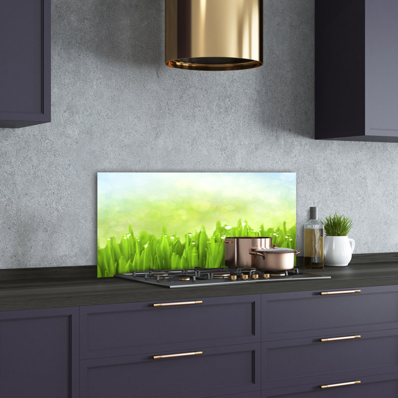 50cm W x 100cm L Glass Peel and Stick Panel