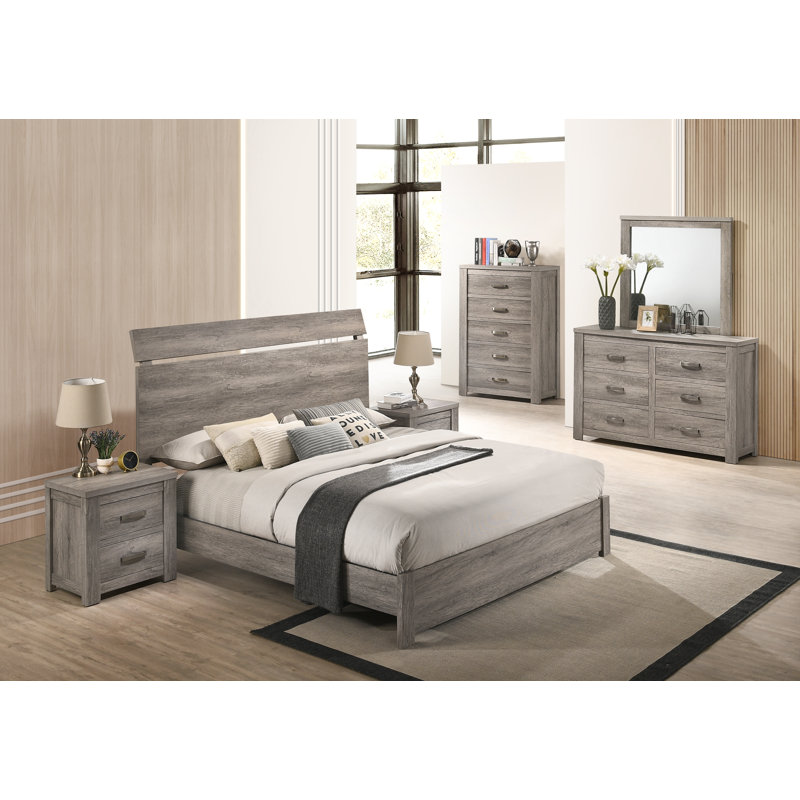 Ensemble de chambre à coucher standard 5 pièces Teme, Grand