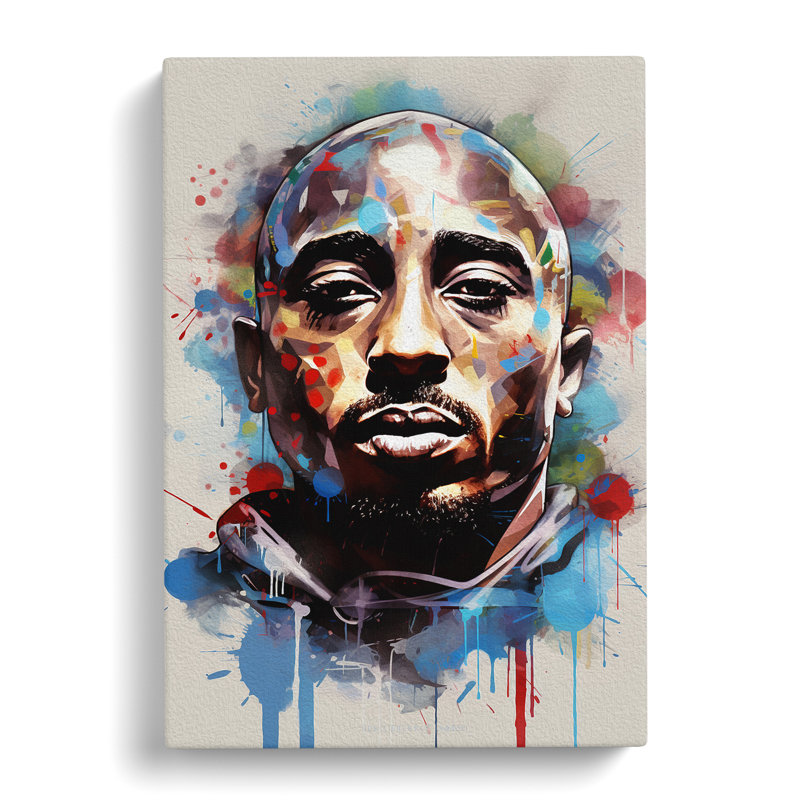 Tupac Shakur Constructivism - Print, 60cm H x 40cm W x 3cm D
