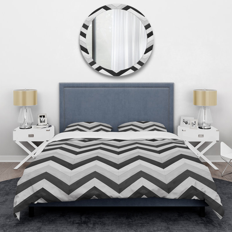 Ensemble de housse de couette Modern, Housse de couette pour grand lit et 2 taies décor